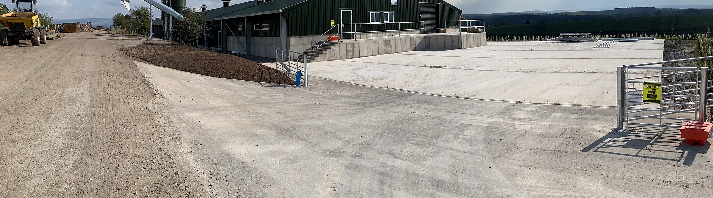 Chicken shed groundworks
